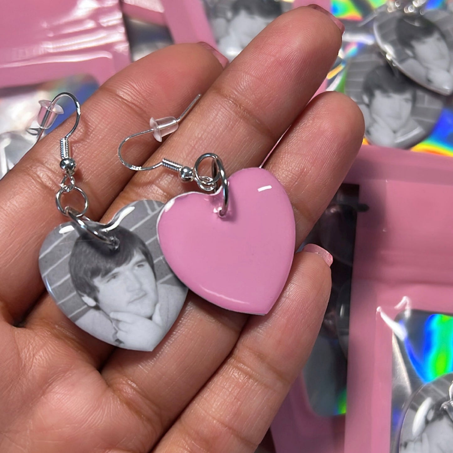 Custom Double Sided Photo Earrings