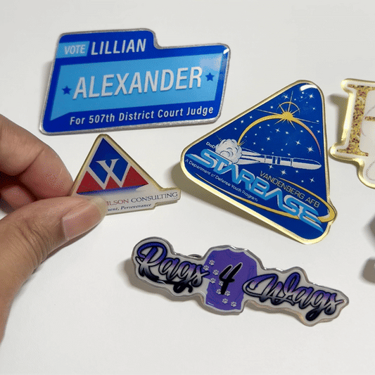 Custom Design Die Cut Metal Pins