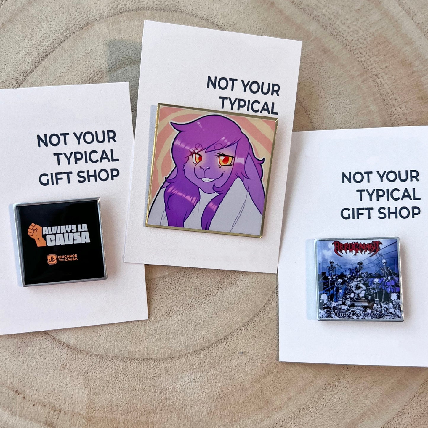 Custom 1-1.5 inch Square Lapel Pins