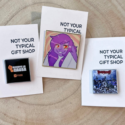 Custom 1-1.5 inch Square Lapel Pins