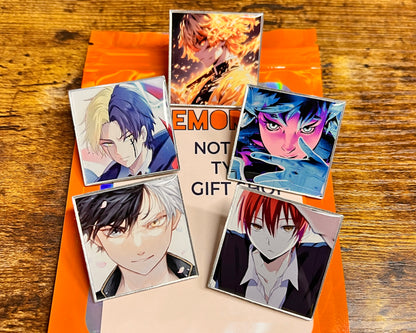 Custom 1-1.5 inch Square Lapel Pins