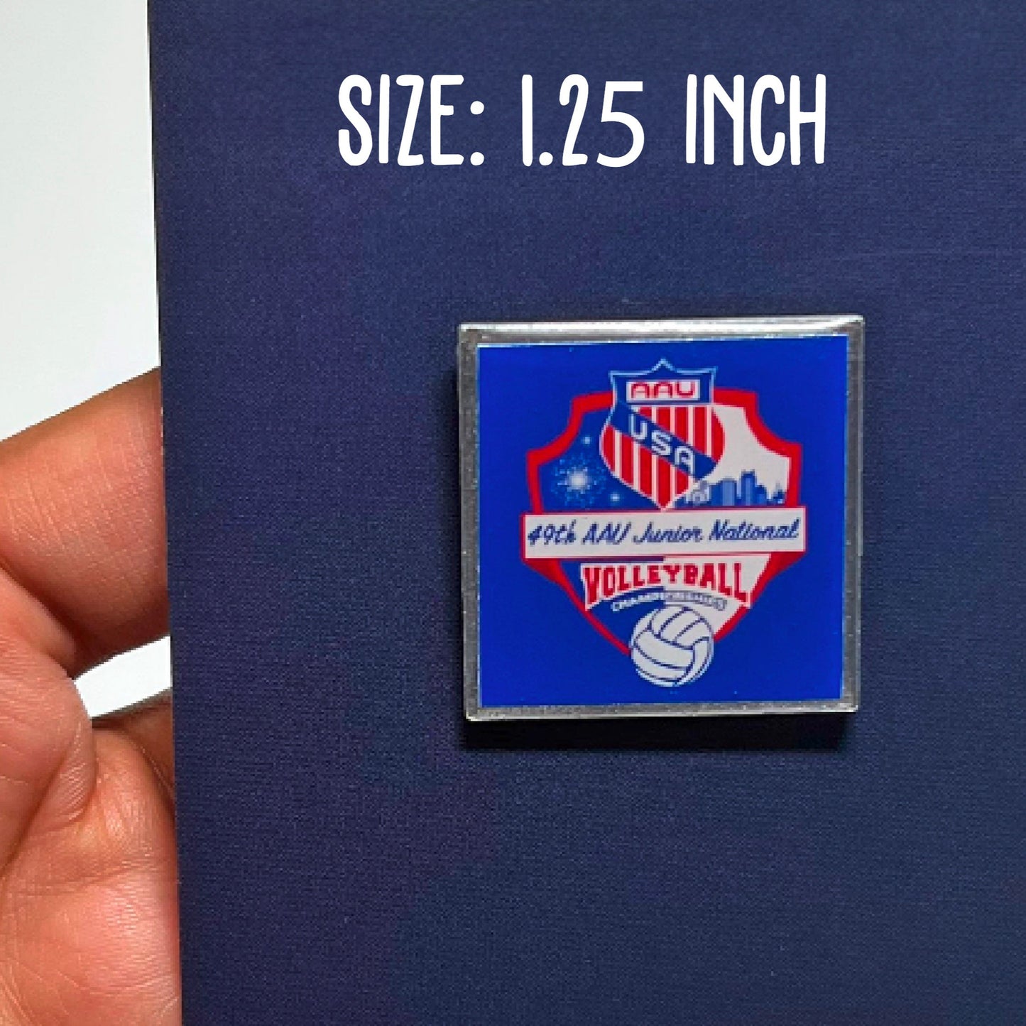 Custom 1-1.5 inch Square Lapel Pins