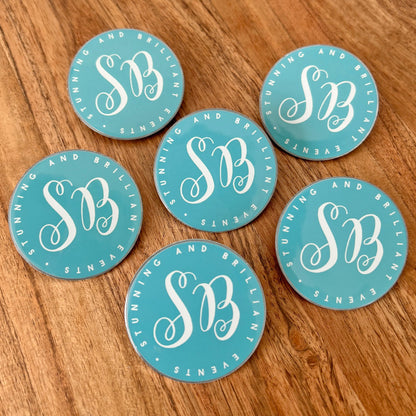 Custom 1-2 inch Circle Lapel Pins