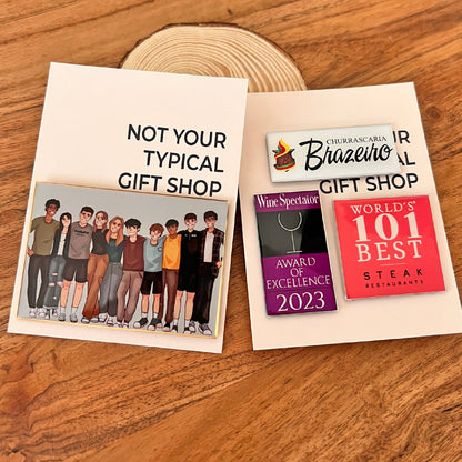 Custom 1-3 inch Rectangle Lapel Pins