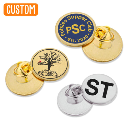 Custom 12.7-20mm Circle Lapel Pins