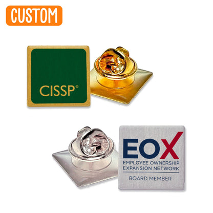 Custom 16-20mm Square Lapel Pins