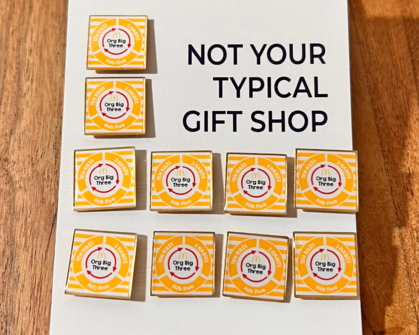 Custom 16-20mm Square Lapel Pins