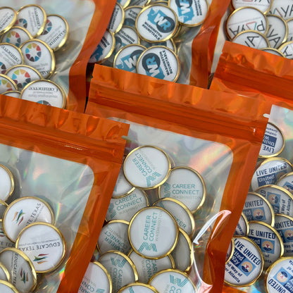 Custom 1 inch Circle Photo Pins