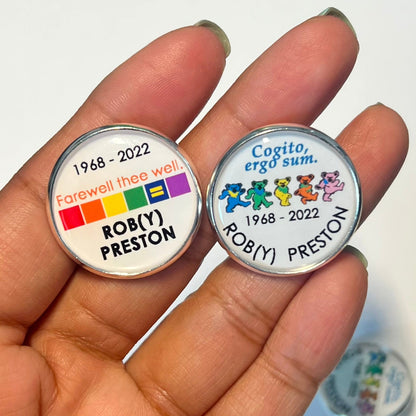 Custom 1 inch Circle Photo Pins