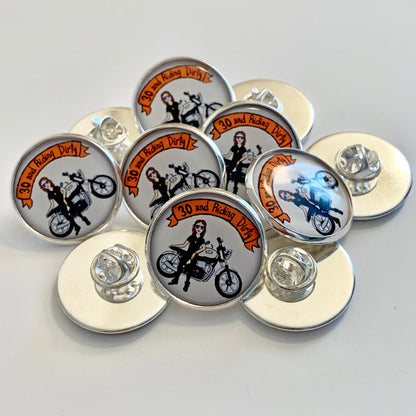 Custom 1 inch Circle Photo Pins