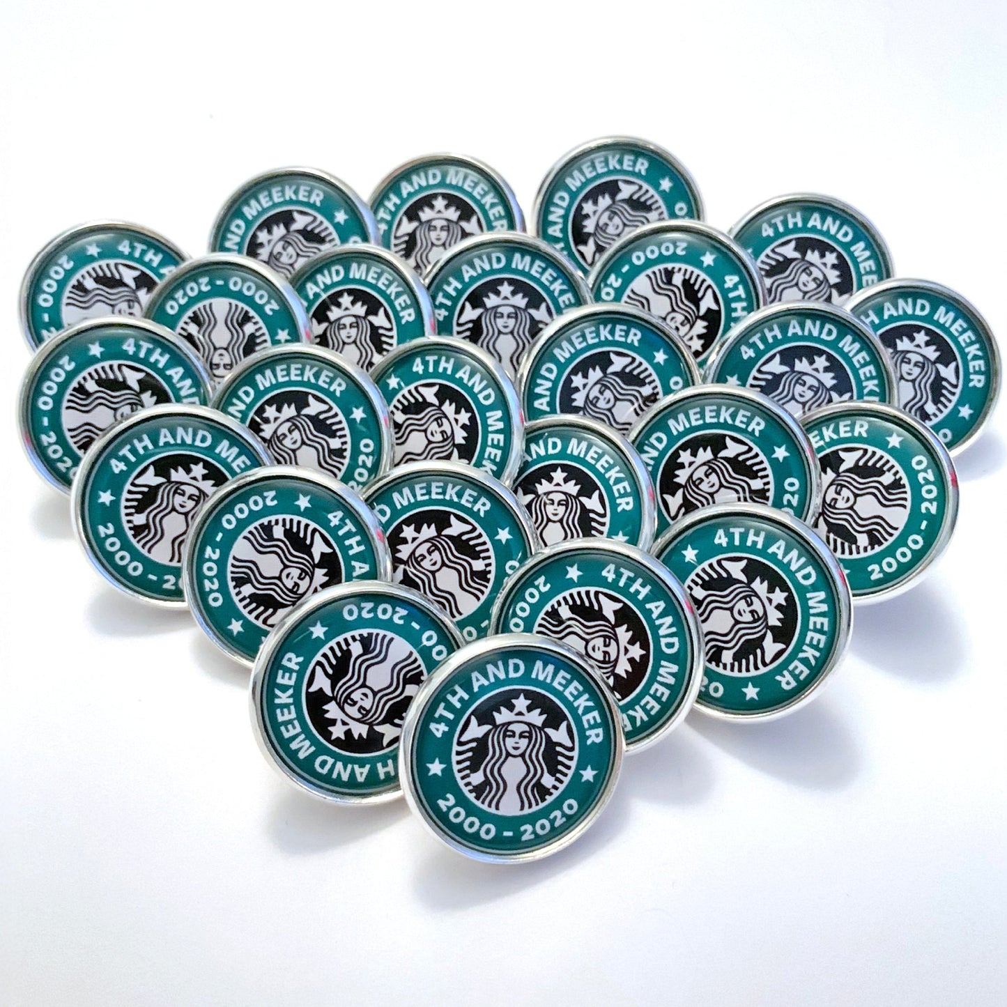 Custom 1 inch Circle Photo Pins