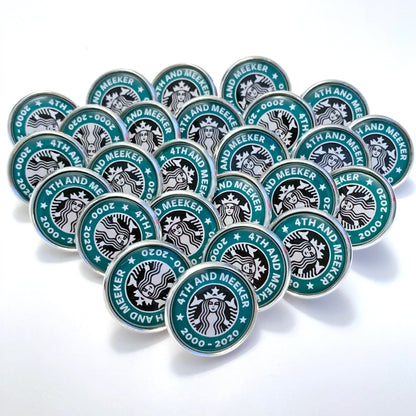 Custom 1 inch Circle Photo Pins