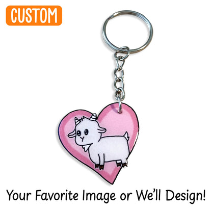 Custom Die Cut Acrylic Keychains