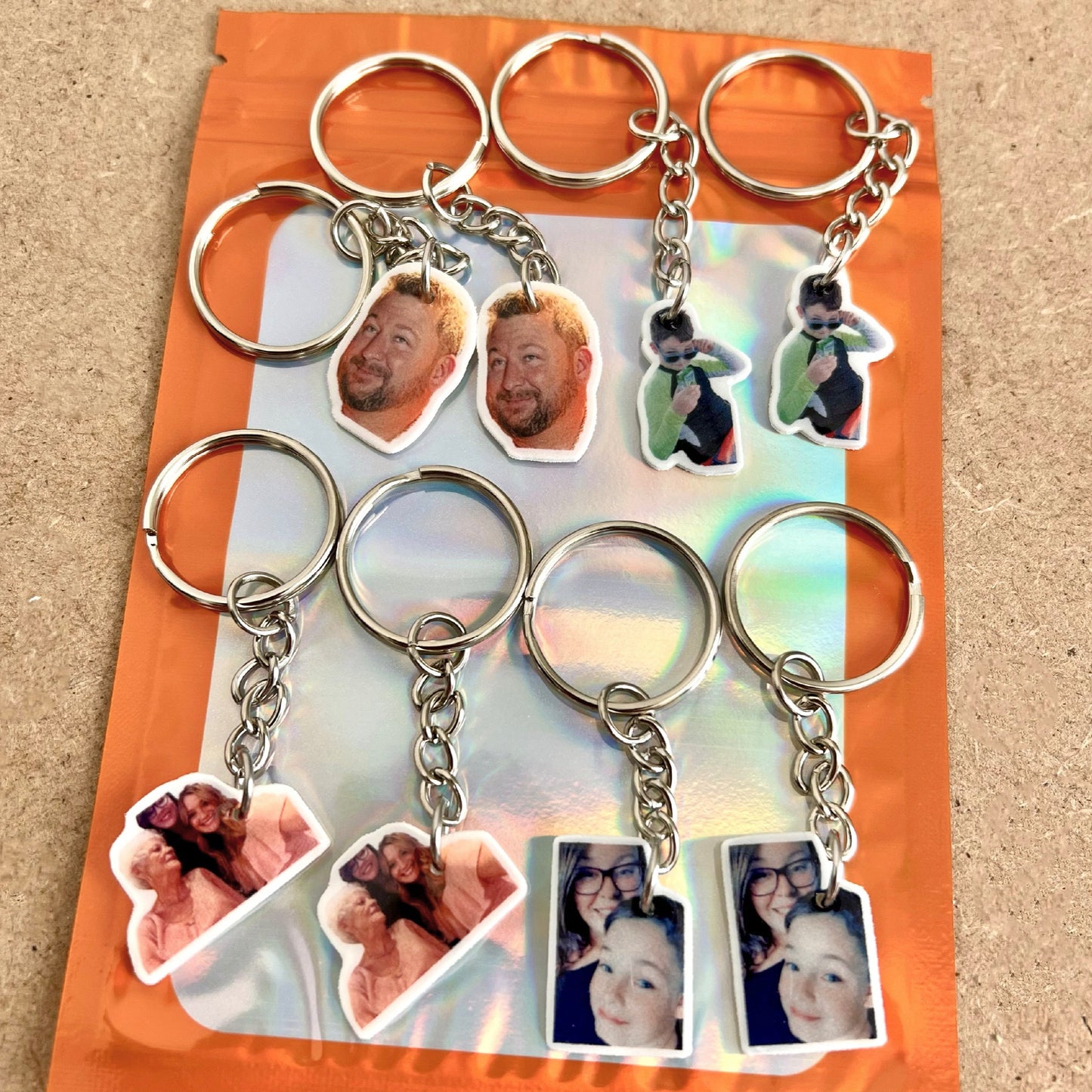 Custom Die Cut Acrylic Keychains