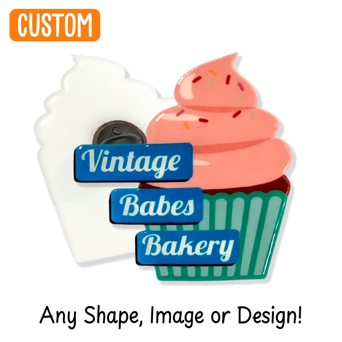 Custom Design Die Cut Acrylic Pins