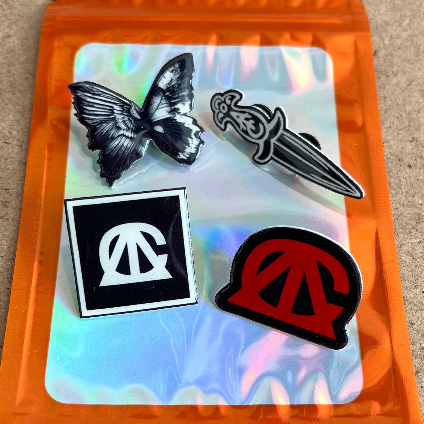 Custom Design Die Cut Acrylic Pins