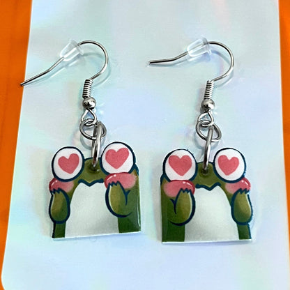 Custom Design Die Cut Photo Earrings
