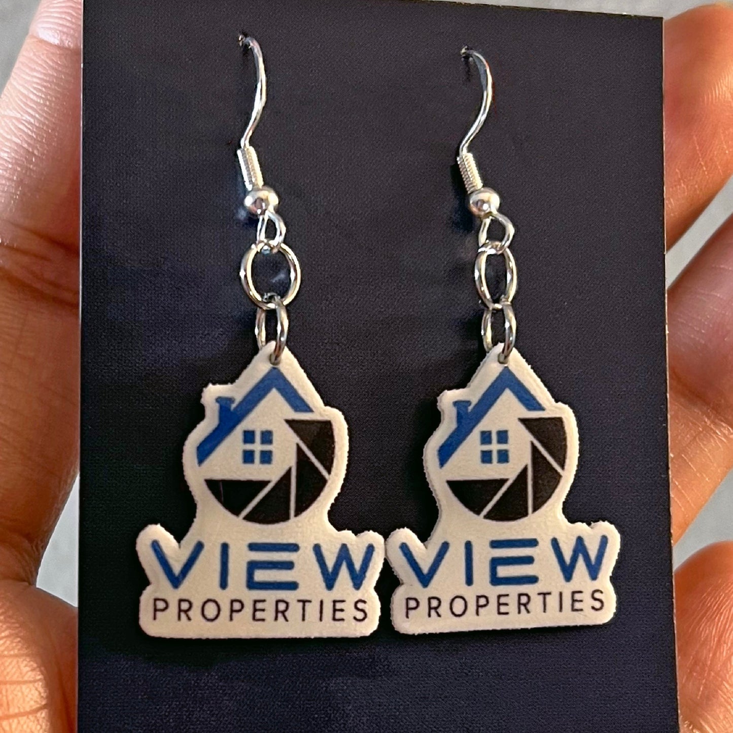Custom Design Die Cut Photo Earrings