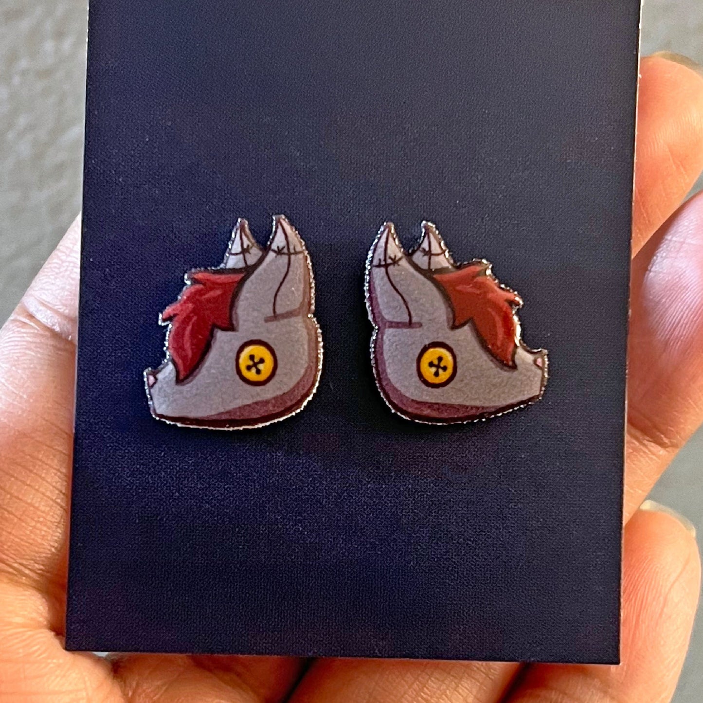 Custom Design Die Cut Photo Earrings