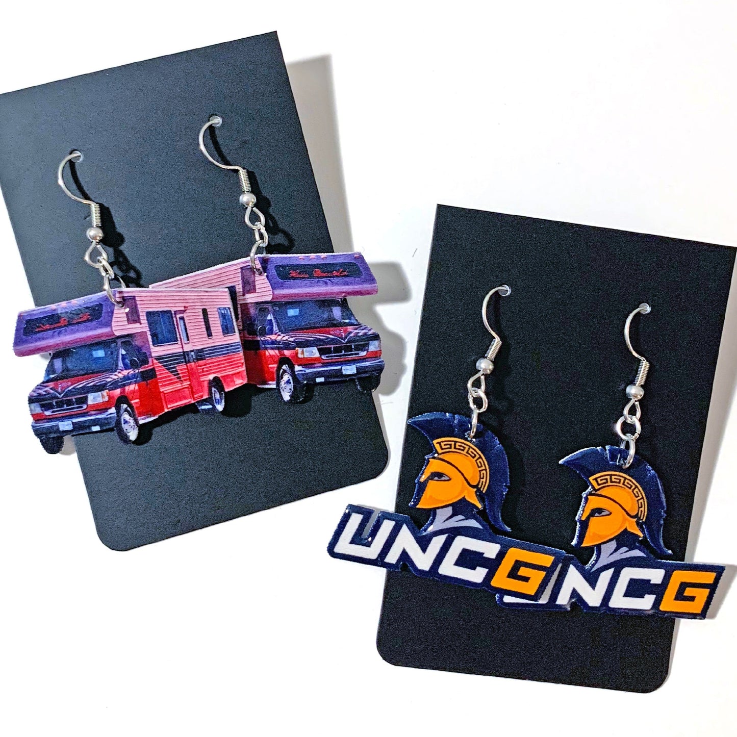 Custom Design Die Cut Photo Earrings