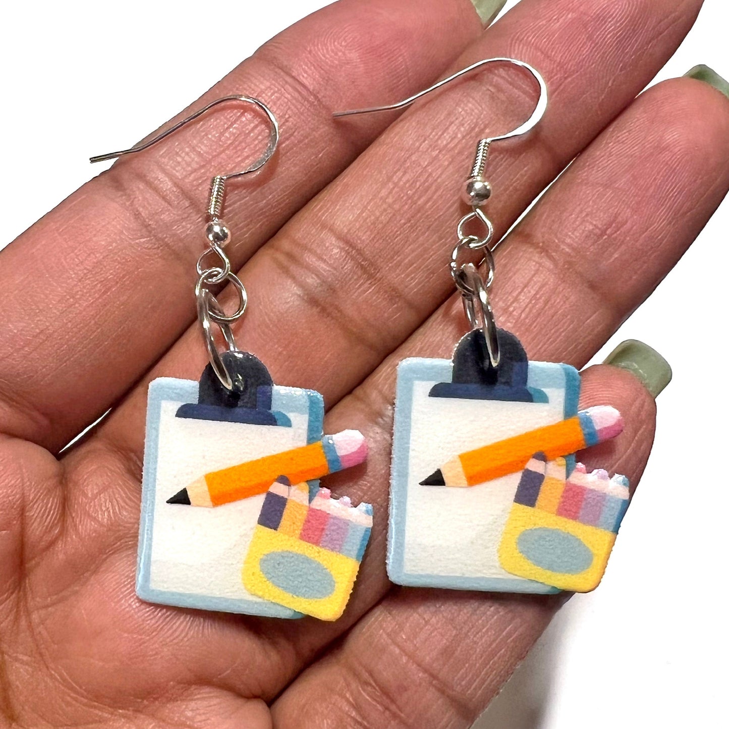 Custom Design Die Cut Photo Earrings