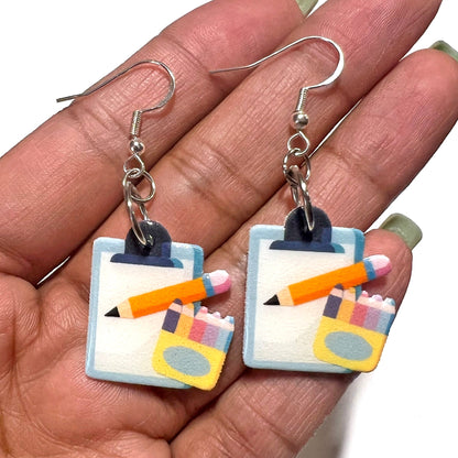 Custom Design Die Cut Photo Earrings