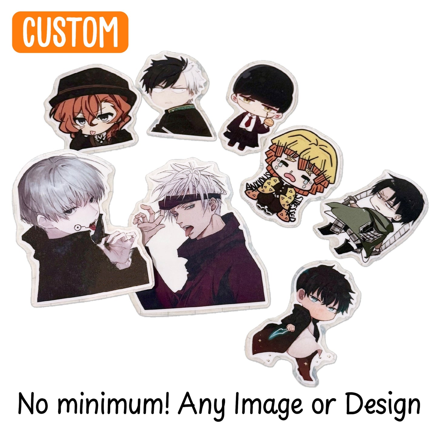 Custom Design Die Cut Decal Stickers