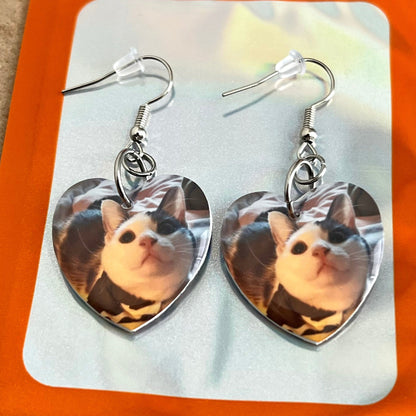 Custom Double Sided Photo Earrings