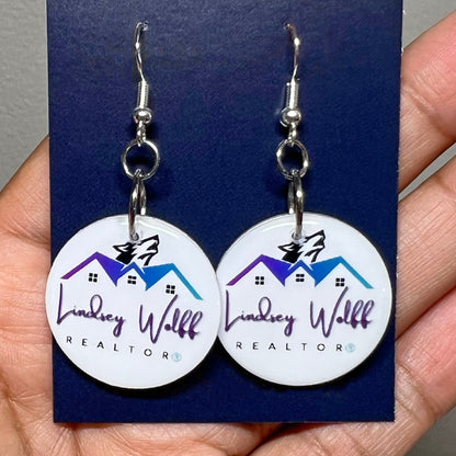 Custom Double Sided Photo Earrings