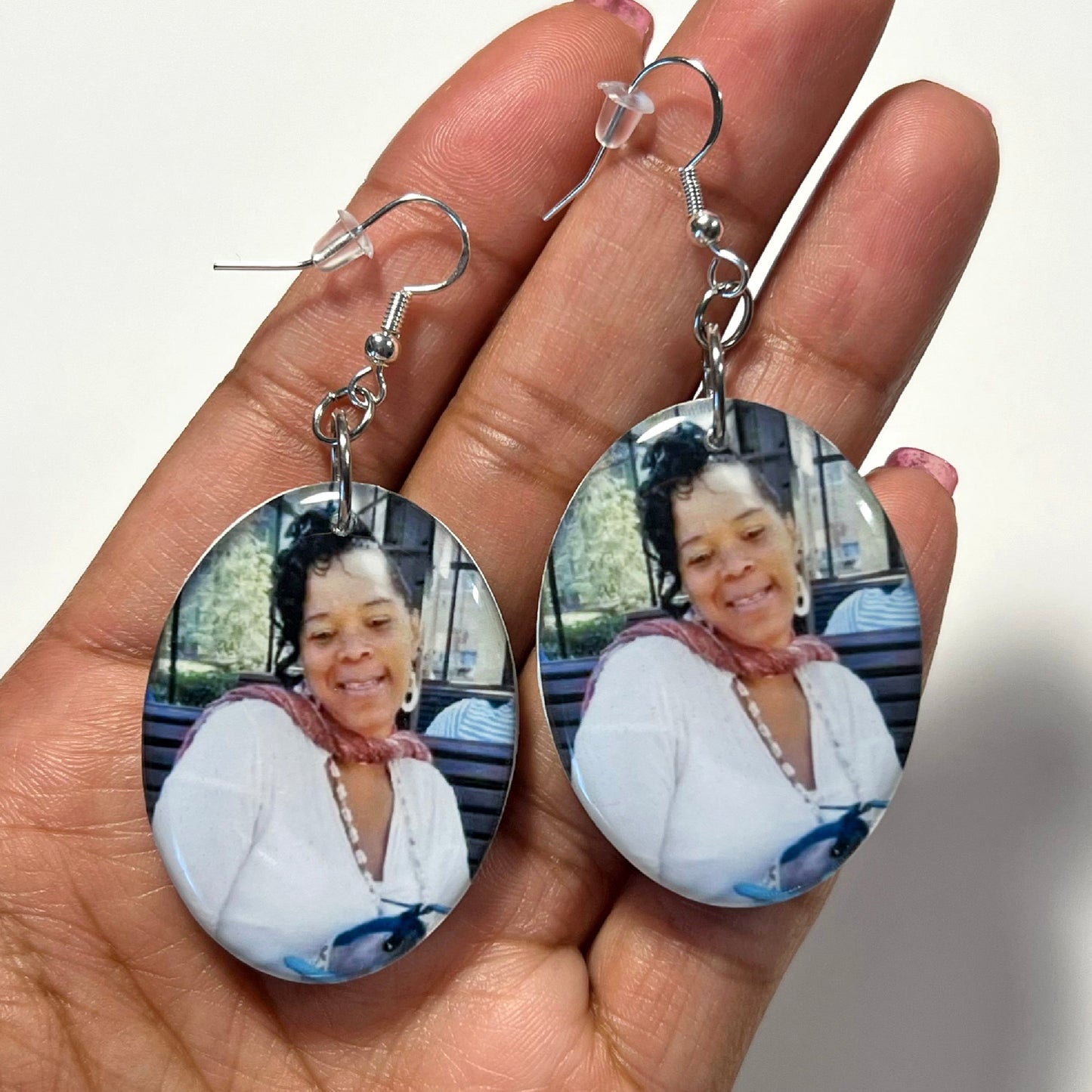 Custom Double Sided Photo Earrings