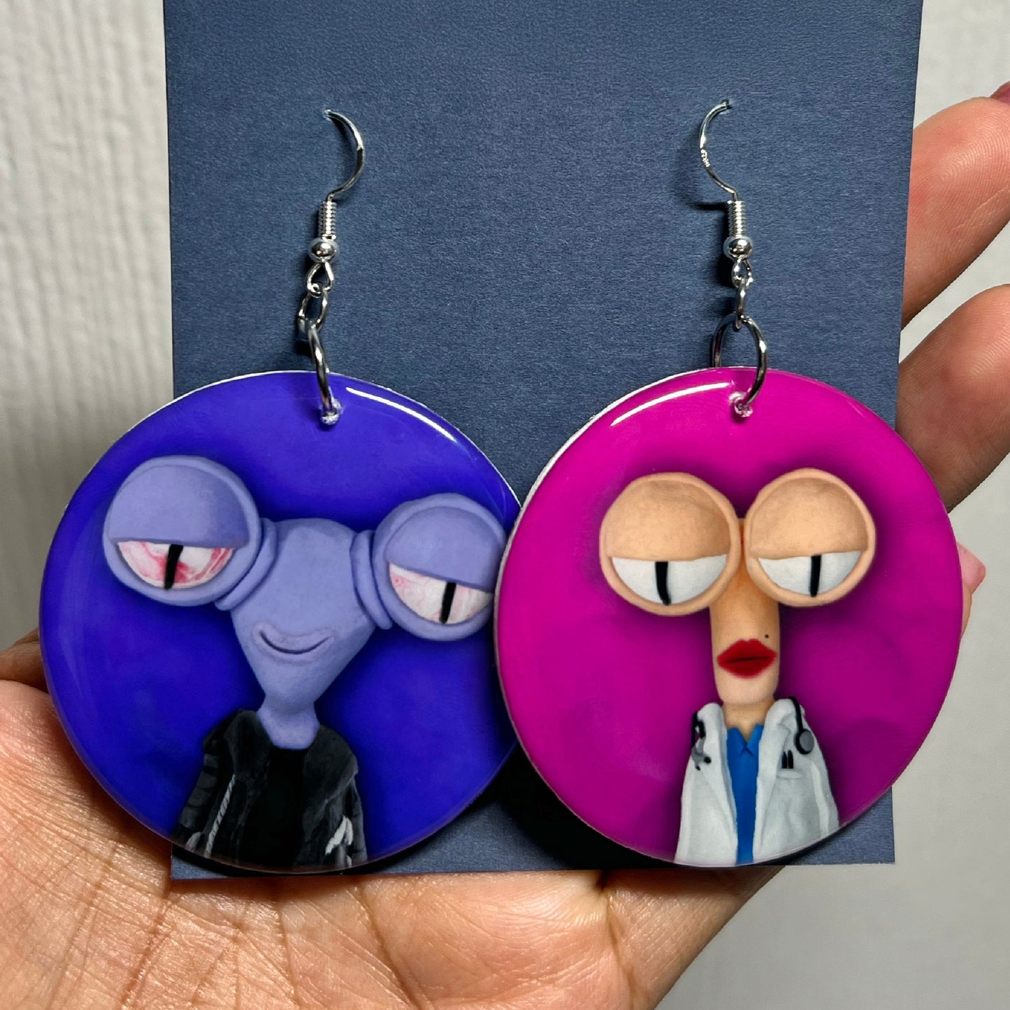 Custom Double Sided Photo Earrings
