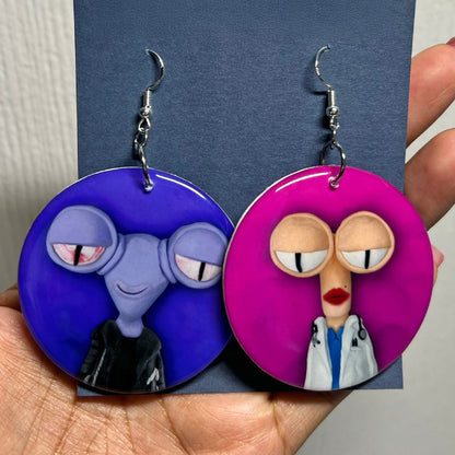 Custom Double Sided Photo Earrings