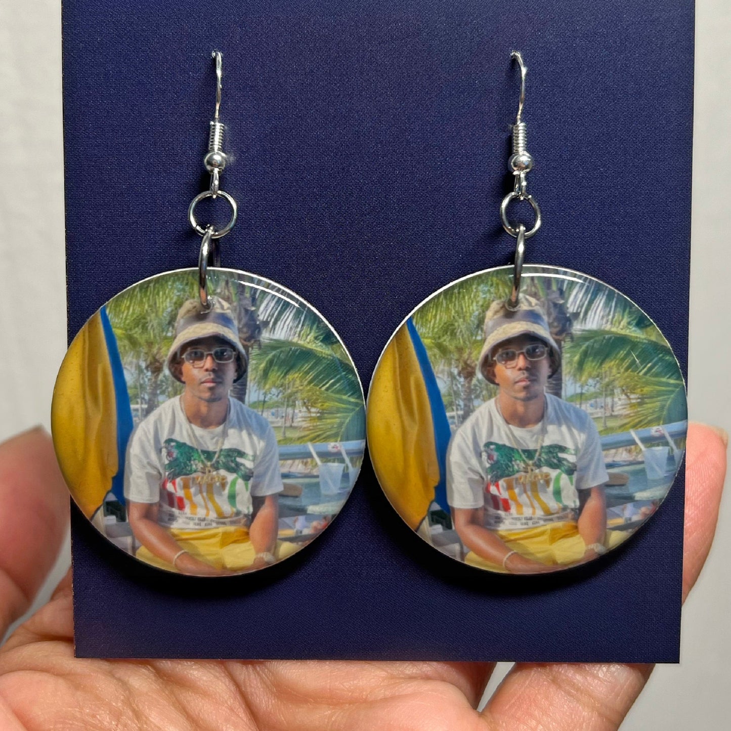 Custom Double Sided Photo Earrings