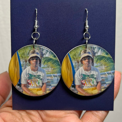 Custom Double Sided Photo Earrings