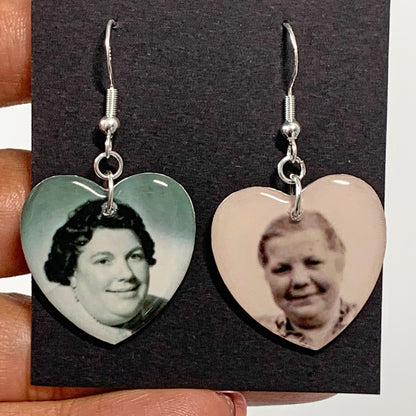 Custom Double Sided Photo Earrings
