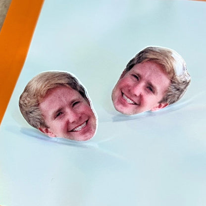 Custom Die Cut Face and Body Earrings