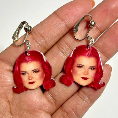 Custom Die Cut Face and Body Earrings