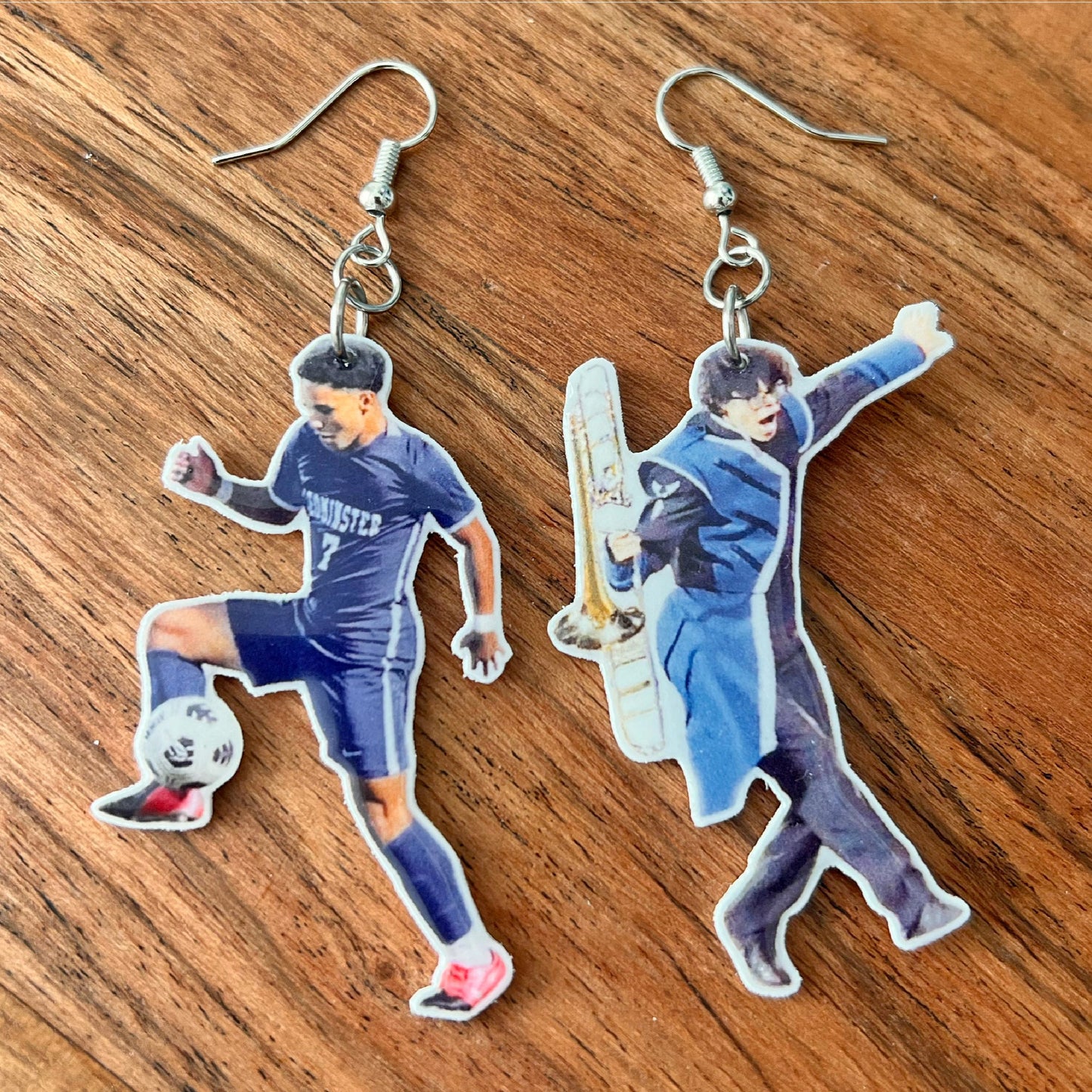 Custom Die Cut Face and Body Earrings