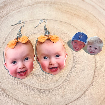 Custom Die Cut Face and Body Earrings