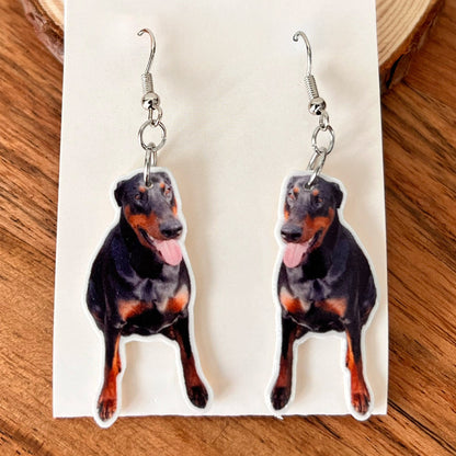 Custom Die Cut Face and Body Earrings