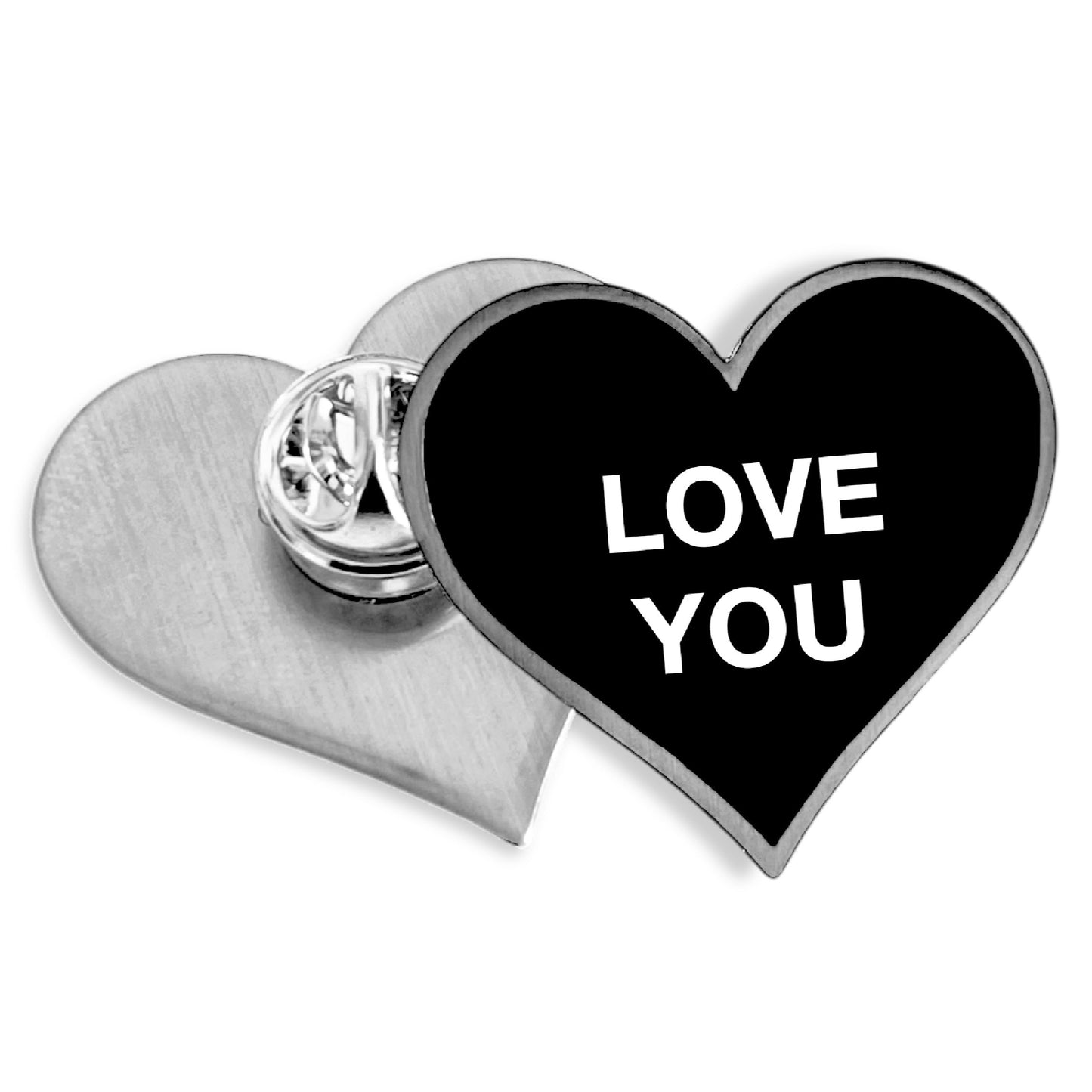Custom 1.25 inch Heart Lapel Pins