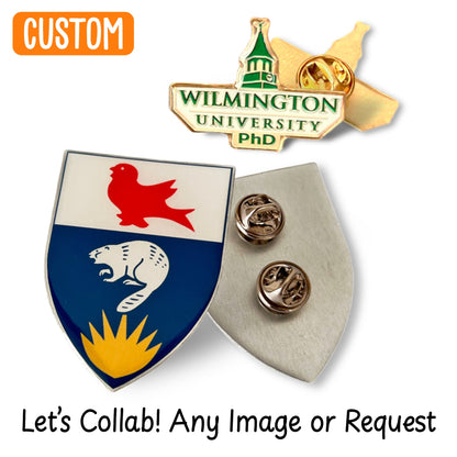 Custom Design Die Cut Metal Pins