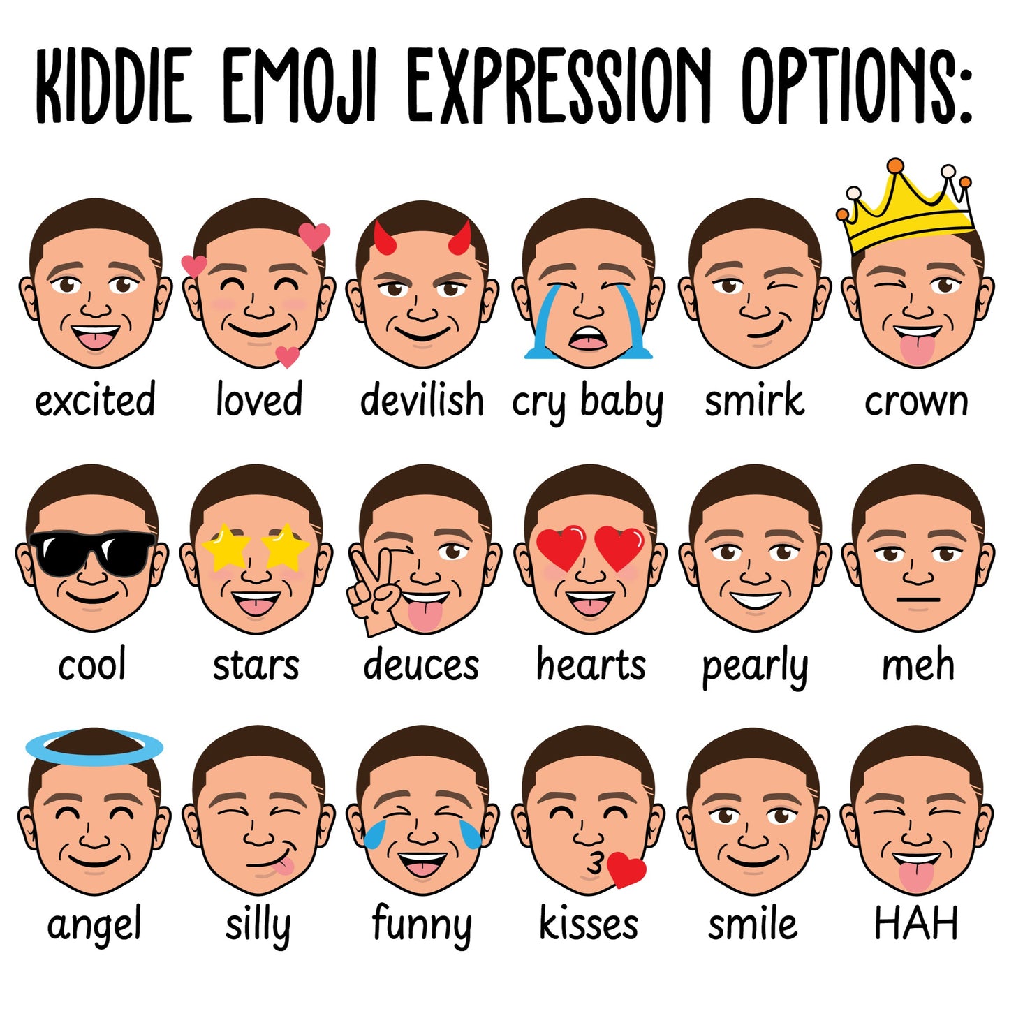 Custom Emoji Portrait Earrings